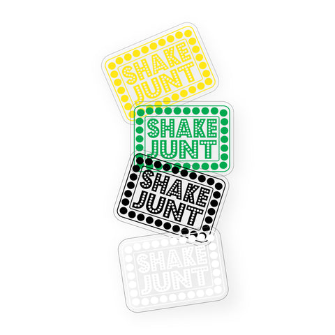 Box logo vinyl sticker 12 pack